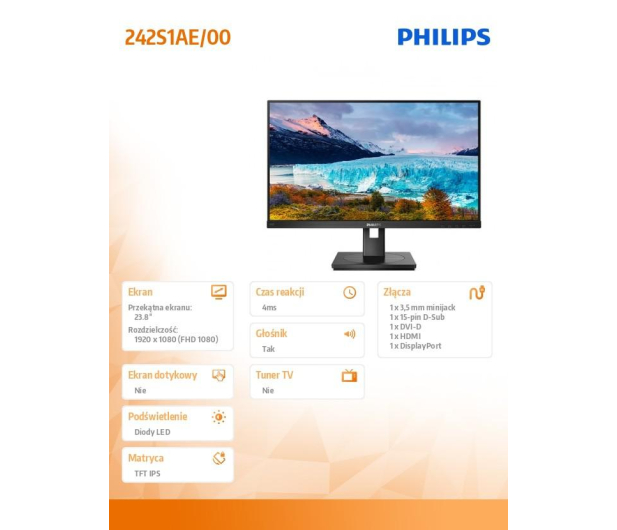 Philips 242S1AE/00 - 651489 - zdjęcie 7